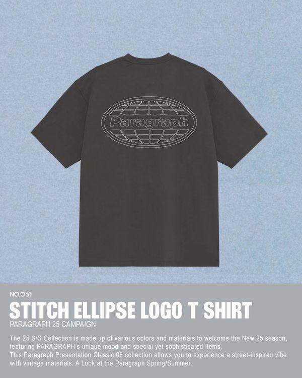 Paragraph 橢圓車線 logo tee / 4色 