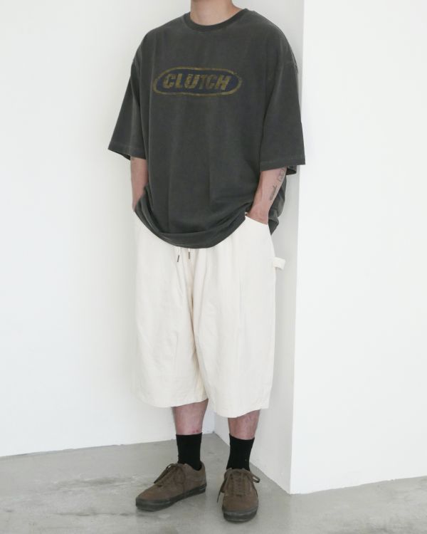 Clutch水洗字母tee / 2色 