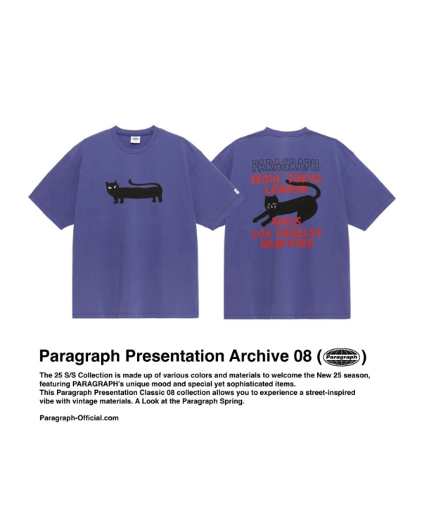 Paragraph 插畫字母 logo tee / 4色 