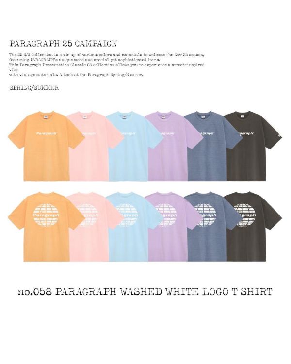 Paragraph 夏日繽紛 logo tee / 6色 