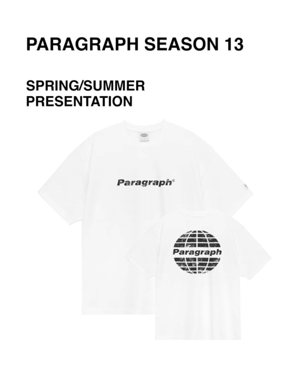 Paragraph 水洗 logo tee / 6色 