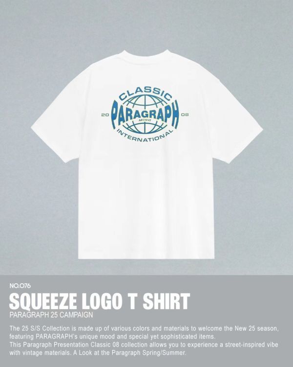 Paragraph 壓縮設計 logo tee / 4色 