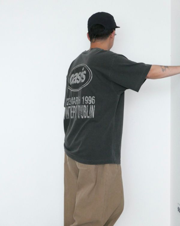 Oasis水洗刷舊tee / 4色 