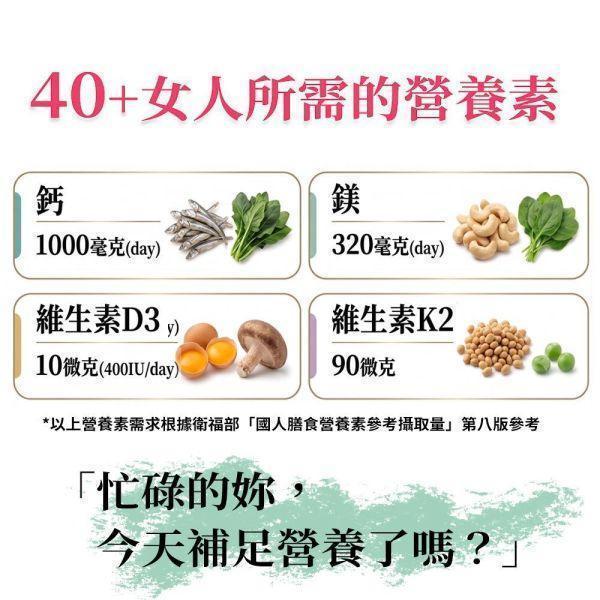 【三十晴】天天鎂鈣D植萃膠囊(30顆/袋)x10袋｜海藻鈣×海水鎂×維生素D3×維生素K2×酵母鋅 補鈣
補鈣推薦 
補鈣保健食品 
補鈣膠囊 
鈣片推薦 
鈣片哪個牌子好 
女性補鈣 
熟齡補鈣 
更年期補鈣 
停經補鈣 
骨質疏鬆保健 
骨密度保養 
骨本保養 
骨骼保健 
骨骼保養推薦
