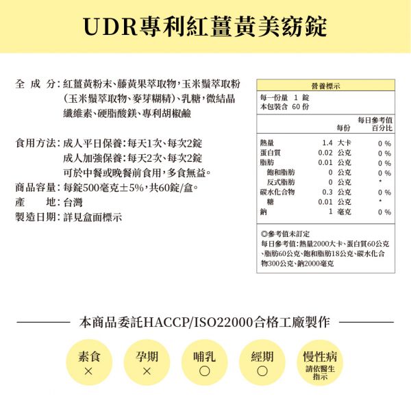 【買5送3限搶62折】UDR專利紅薑黃美窈錠(共8盒)#促進新陳代謝#餐前2顆 UDR紅薑黃哪裡買,紅薑黃減肥,紅薑黃何時吃,紅薑黃品牌,2021紅薑黃推薦,紅薑黃優惠,紅薑黃價格,紅薑黃成分