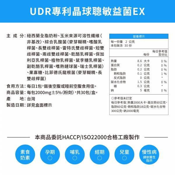 【福利品優惠】UDR專利晶球聰敏益菌EX(共3盒)(效期:2025/09/15)→調整體質 益生菌,益生菌英文,益生菌怎麼吃,益生菌排名,益生菌兒童,益生菌價格,益生菌功效,益生菌ptt,益生菌推薦ptt,益生菌價格比較,益生菌價格ptt,益生菌推薦,益生菌兒童便秘,益生菌腸道,益生菌評論,兒童益生菌推薦dcard,兒童益生菌推薦ptt,兒童益生菌小兒利撒爾,兒童益生菌便秘,兒童益生菌過敏,兒童益生菌比較,兒童益生菌過敏推薦,兒童益生菌dcard