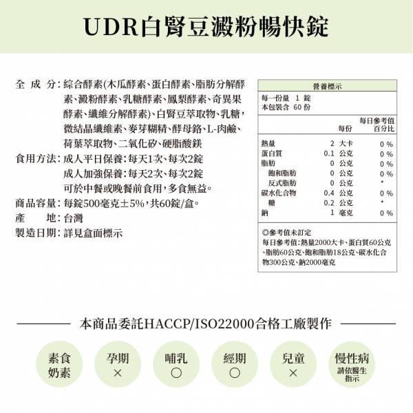 【即期良品】UDR白腎豆澱粉暢快錠x1盒(效期2024/08/25) UDR白腎豆哪裡買,白腎豆減肥,白腎豆何時吃,白腎豆品牌,2021白腎豆推薦,白腎豆優惠,白腎豆價格,白腎豆成分,代謝澱粉,抑制澱粉