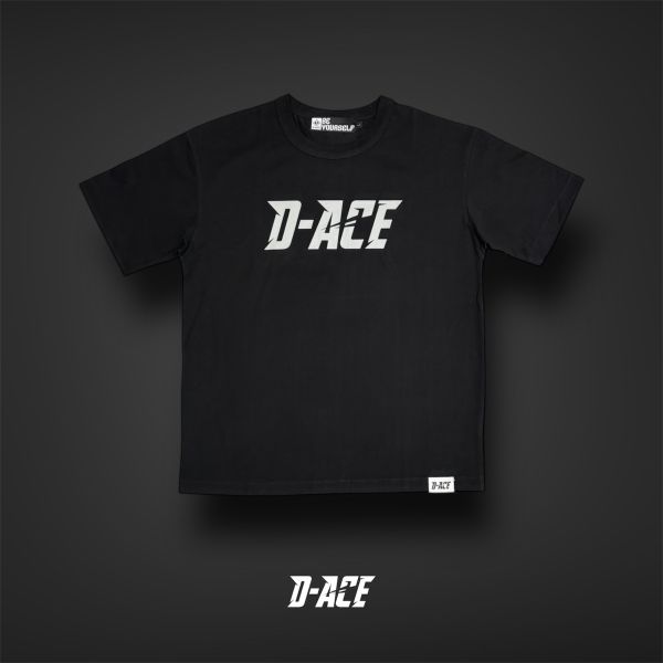 D-ACE涼感高磅數微落肩TEE (黑) 踢恤、落肩踢恤、T-SHIRT、OVERSIZE、TEE、衣服、高磅數、重磅數、穿搭、迪艾斯、DS、DACE、服飾、穿搭、潮流