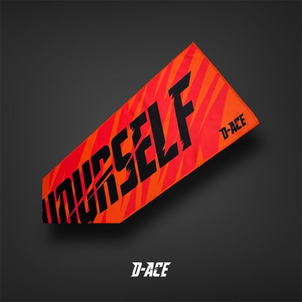 D-ACE DYG你好帥毛巾(閃電橘) 毛巾、運動毛巾、迪艾斯、設計、台灣、熱昇華毛巾