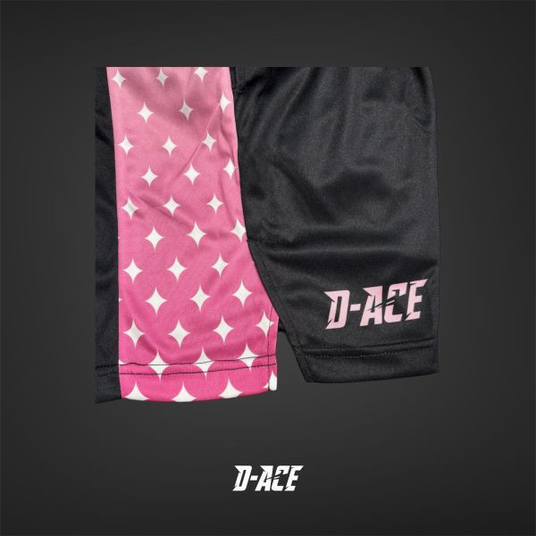 D-ACE GALAXY膝上短版開衩球褲(星空粉) Jersey、衣服、球衣、籃球衣、雙面穿球衣、服飾、穿搭、潮流、籃球、迪艾斯、設計、台灣