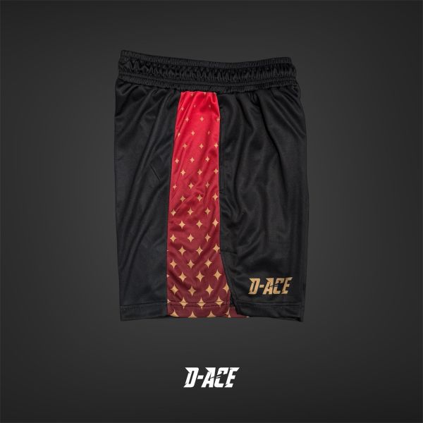 D-ACE GALAXY膝上短版開衩球褲(星空紅) Jersey、衣服、球衣、籃球衣、雙面穿球衣、服飾、穿搭、潮流、籃球、迪艾斯、設計、台灣