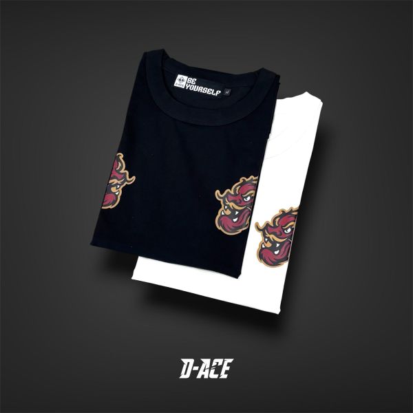 D-ACE DRAGON涼感高磅數微落肩TEE (黑) 踢恤、落肩踢恤、T-SHIRT、OVERSIZE、TEE、衣服、高磅數、重磅數、穿搭、迪艾斯、DS、DACE、服飾、穿搭、潮流