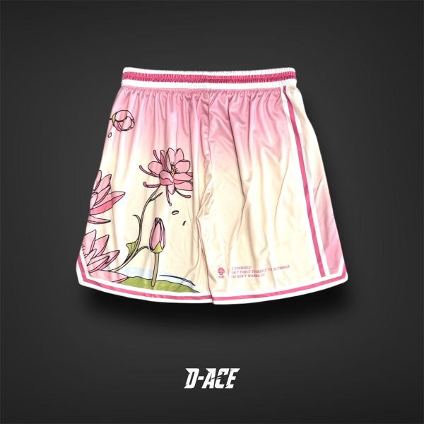 D-ACE LOTUS蓮花你好帥球褲(PINK) Jersey、衣服、球衣、籃球衣、雙面穿球衣、服飾、穿搭、潮流、籃球、迪艾斯、設計、台灣