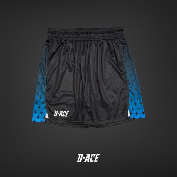 D-ACE GALAXY膝上短版開衩球褲(星空藍) Jersey、衣服、球衣、籃球衣、雙面穿球衣、服飾、穿搭、潮流、籃球、迪艾斯、設計、台灣