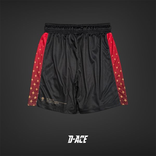 D-ACE GALAXY膝上短版開衩球褲(星空紅) Jersey、衣服、球衣、籃球衣、雙面穿球衣、服飾、穿搭、潮流、籃球、迪艾斯、設計、台灣