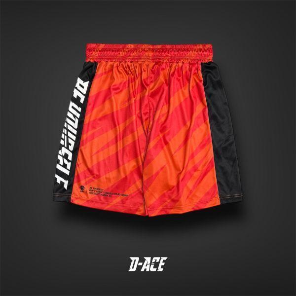 D-ACE DYG膝上短版開衩球褲(閃電橘) Jersey、衣服、球衣、籃球衣、雙面穿球衣、服飾、穿搭、潮流、籃球、迪艾斯、設計、台灣