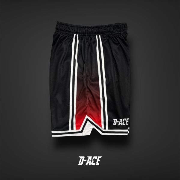 D-ACE你好帥球褲(黑紅) Jersey、衣服、球衣、籃球衣、雙面穿球衣、服飾、穿搭、潮流、籃球、迪艾斯、設計、台灣