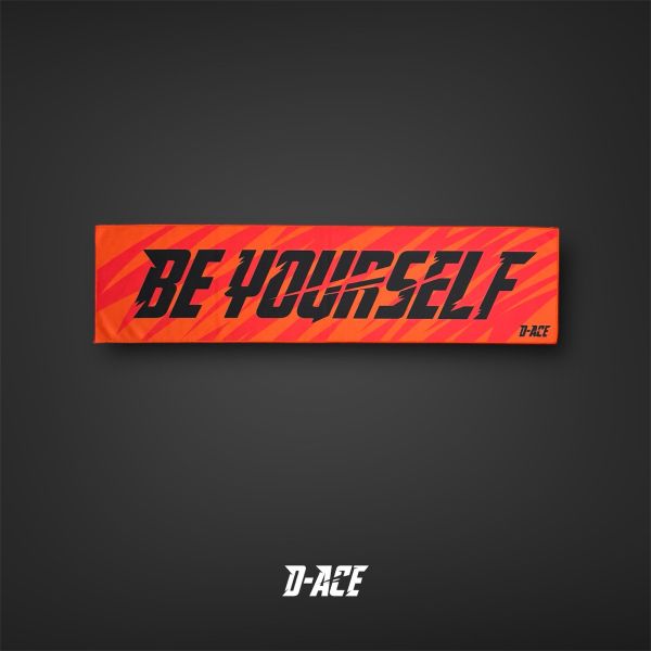 D-ACE DYG你好帥毛巾(閃電橘) 毛巾、運動毛巾、迪艾斯、設計、台灣、熱昇華毛巾