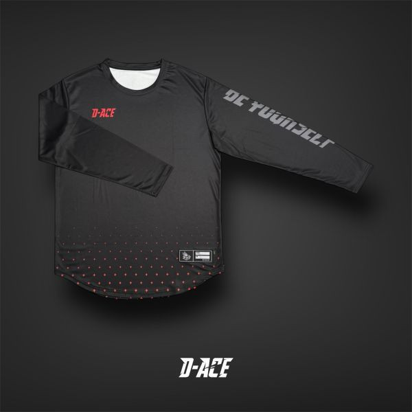 D-ACE DYG你好帥熱昇華排汗長袖TEE(黑) 帽踢  電繡帽踢  迪艾斯  電繡  衣服  潮牌  穿搭  hoodie  DS 長袖 棉長袖