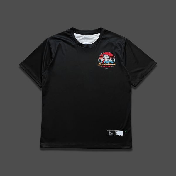D-ACE BASKETBALL FEVER熱昇華TEE (黑) 踢恤、落肩踢恤、T-SHIRT、OVERSIZE、TEE、衣服、高磅數、重磅數、穿搭、迪艾斯、DS、DACE、服飾、穿搭、潮流