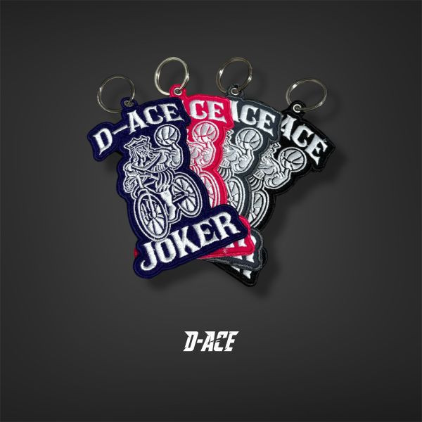D-ACE JOKER布徽章鑰匙圈(鐵灰) 鑰匙圈、迪艾斯、配件、台灣隊長、DS、D-ACE、KEY