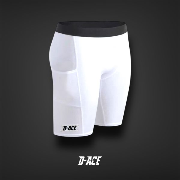 D-ACE運動束褲（白） 