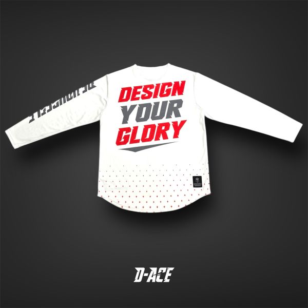 D-ACE DYG你好帥熱昇華排汗長袖TEE(白) 帽踢  電繡帽踢  迪艾斯  電繡  衣服  潮牌  穿搭  hoodie  DS 長袖 棉長袖