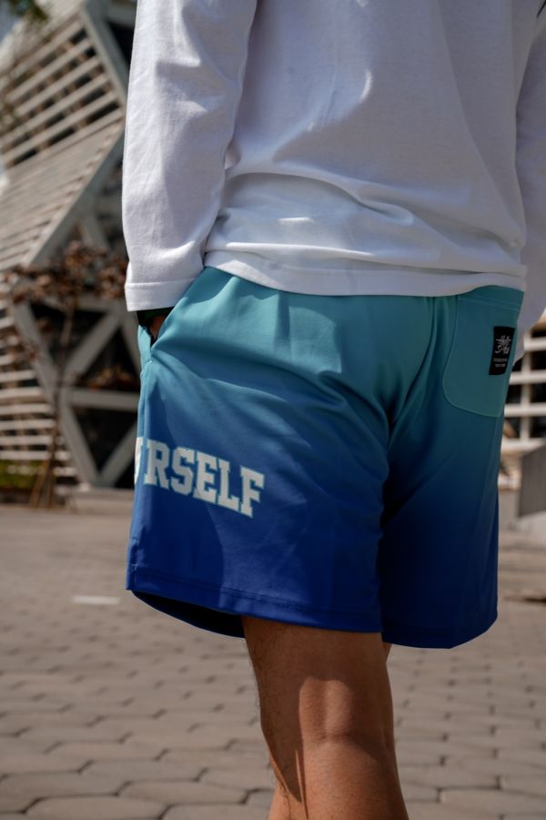 D-ACE BE YOURSELF拉鍊口袋膝上短褲 (海洋藍) Jersey、衣服、球衣、籃球衣、雙面穿球衣、服飾、穿搭、潮流、籃球、迪艾斯、設計、台灣