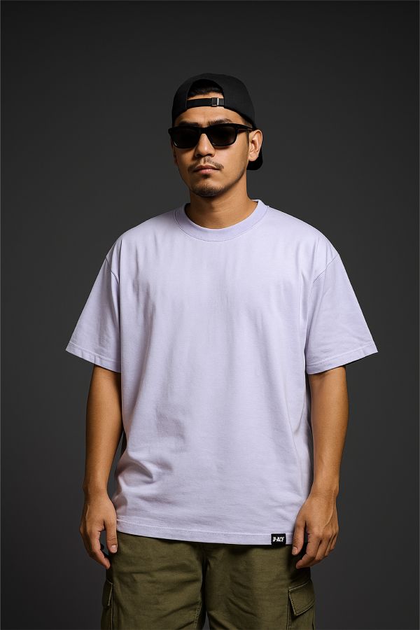 D-ACE涼感高磅數微落肩素TEE (香檳紫) 踢恤、落肩踢恤、T-SHIRT、OVERSIZE、TEE、衣服、高磅數、重磅數、穿搭、迪艾斯、DS、DACE、服飾、穿搭、潮流