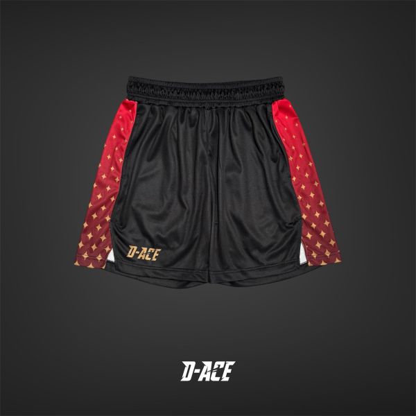 D-ACE GALAXY膝上短版開衩球褲(星空紅) Jersey、衣服、球衣、籃球衣、雙面穿球衣、服飾、穿搭、潮流、籃球、迪艾斯、設計、台灣