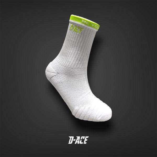 D-ACE電線logo襪(螢光綠) 襪子、運動襪、台灣隊長、迪艾斯、籃球襪、socks、dace、ds