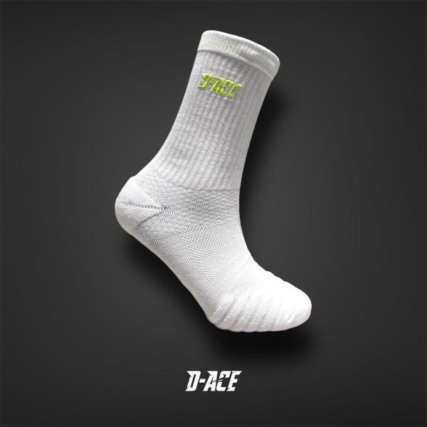 D-ACE電線logo襪(螢光綠) 襪子、運動襪、台灣隊長、迪艾斯、籃球襪、socks、dace、ds