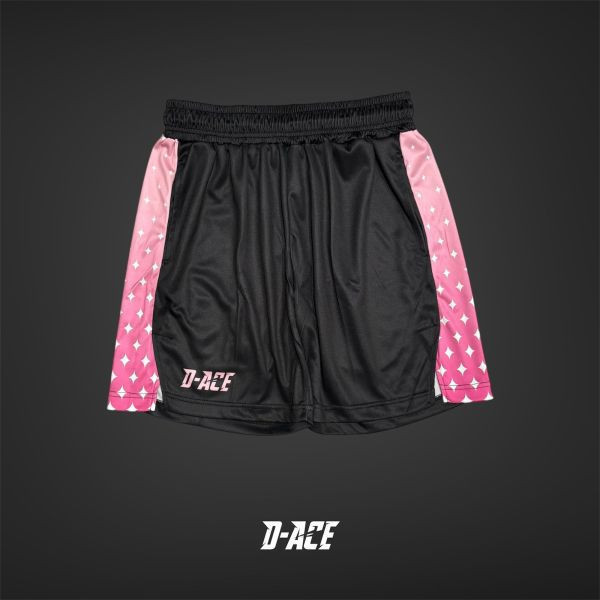 D-ACE GALAXY膝上短版開衩球褲(星空粉) Jersey、衣服、球衣、籃球衣、雙面穿球衣、服飾、穿搭、潮流、籃球、迪艾斯、設計、台灣