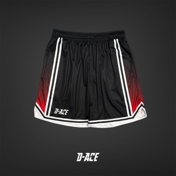 D-ACE你好帥球褲(黑紅) Jersey、衣服、球衣、籃球衣、雙面穿球衣、服飾、穿搭、潮流、籃球、迪艾斯、設計、台灣