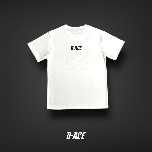 D-ACE地黃虎你好帥熱昇華TEE(白) 踢恤、落肩踢恤、T-SHIRT、OVERSIZE、TEE、衣服、高磅數、重磅數、穿搭、迪艾斯、DS、DACE、服飾、穿搭、潮流