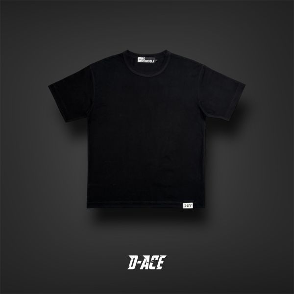 D-ACE涼感高磅數微落肩素TEE (黑) 踢恤、落肩踢恤、T-SHIRT、OVERSIZE、TEE、衣服、高磅數、重磅數、穿搭、迪艾斯、DS、DACE、服飾、穿搭、潮流