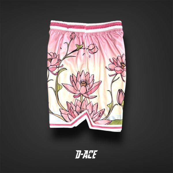 D-ACE LOTUS蓮花你好帥球褲(PINK) Jersey、衣服、球衣、籃球衣、雙面穿球衣、服飾、穿搭、潮流、籃球、迪艾斯、設計、台灣