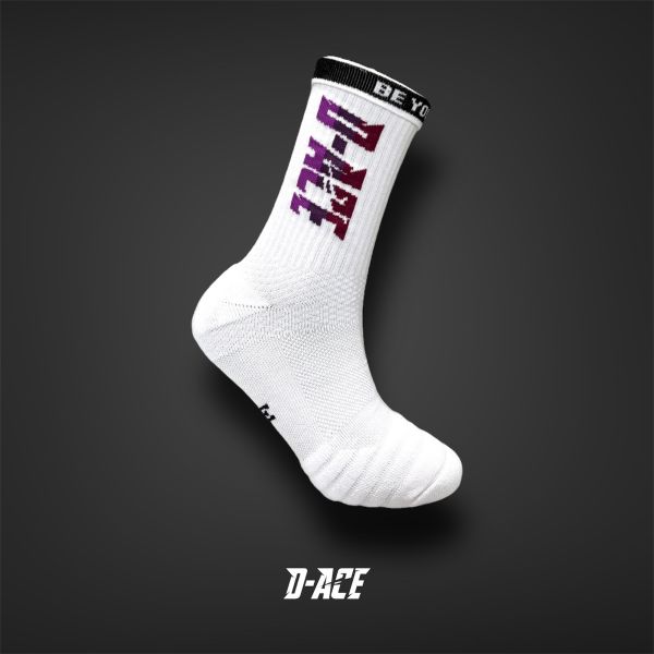 D-ACE漸層logo襪(紫羅蘭) 襪子、運動襪、台灣隊長、迪艾斯、籃球襪、socks、dace、ds