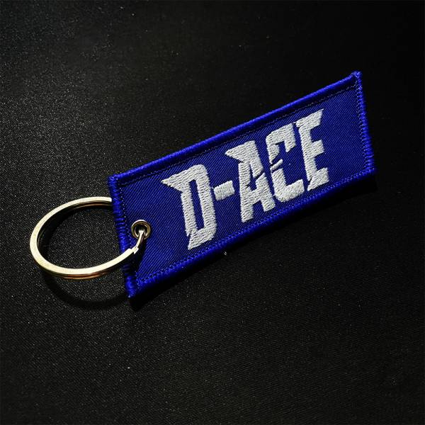 D-ACE布徽章鑰匙圈(藍) 鑰匙圈、迪艾斯、配件、台灣隊長、DS、D-ACE、KEY
