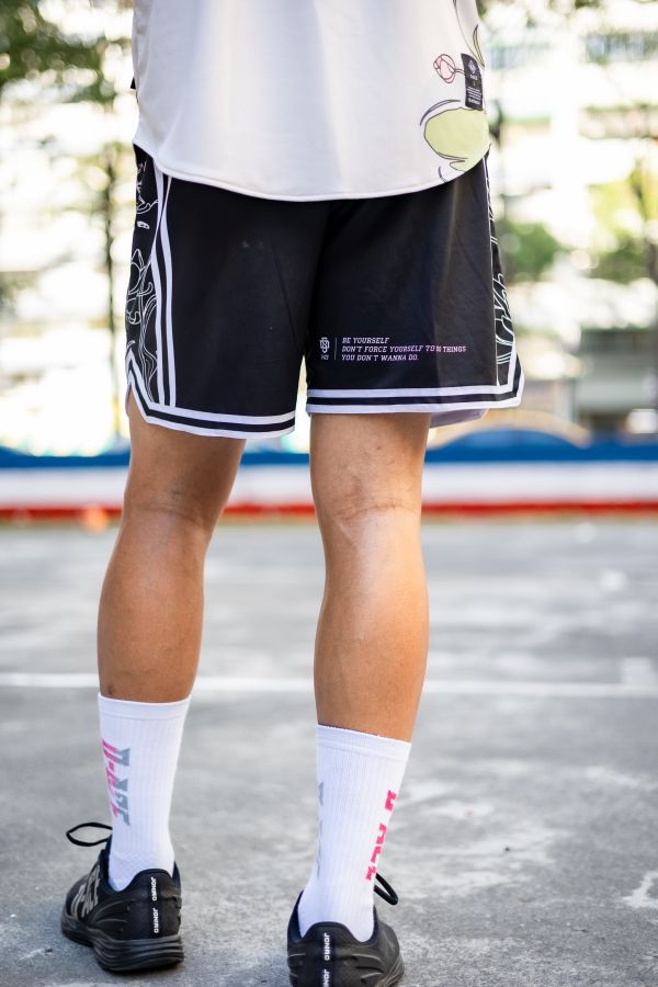 D-ACE LOTUS蓮花你好帥球褲(BK) Jersey、衣服、球衣、籃球衣、雙面穿球衣、服飾、穿搭、潮流、籃球、迪艾斯、設計、台灣
