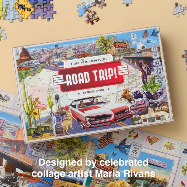 Road Trip!: A 1000-Piece Jigsaw Puzzle(1,000片拼圖：美國公路旅行) 