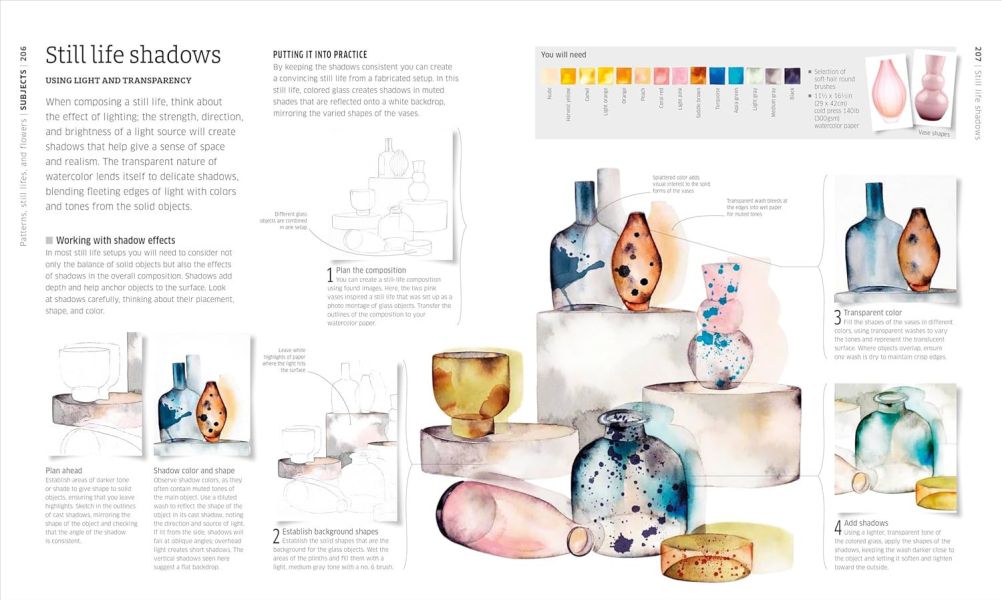 DK Artist's Watercolour Techniques(藝術家的水彩畫技巧) 