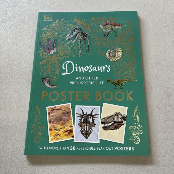 (微恙)DK Dinosaurs and Other Prehistoric Life Poster Book(恐龍與其他史前生物海報書) 