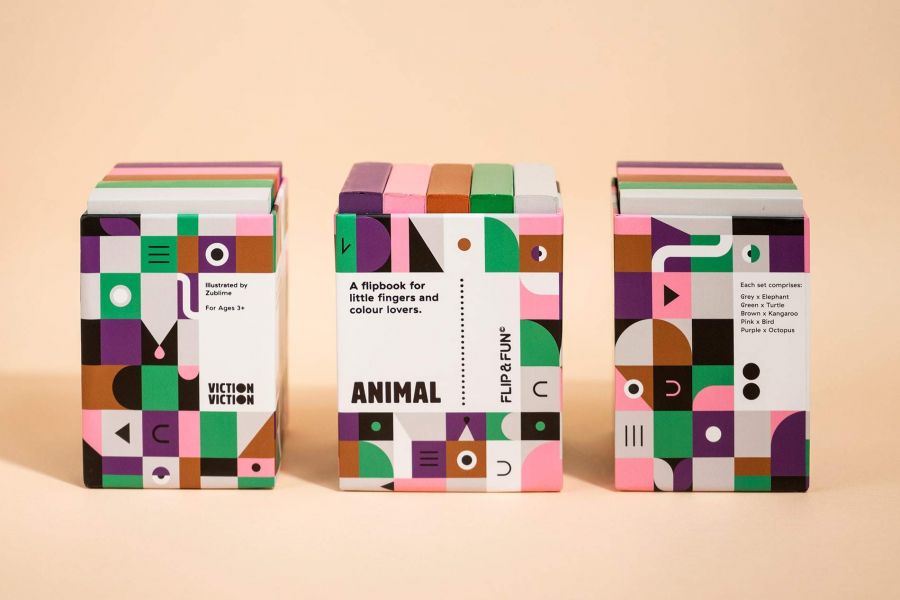 FLIP & FUN: Animal A flipbook for little fingers and colour lovers (快速翻頁動畫書：動物) 