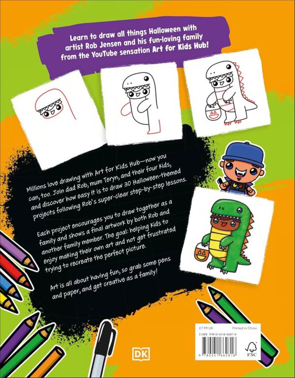 DK Draw with Art for Kids Hub Halloween(畫出萬聖節：Art for Kids Hub 教你玩繪畫) 