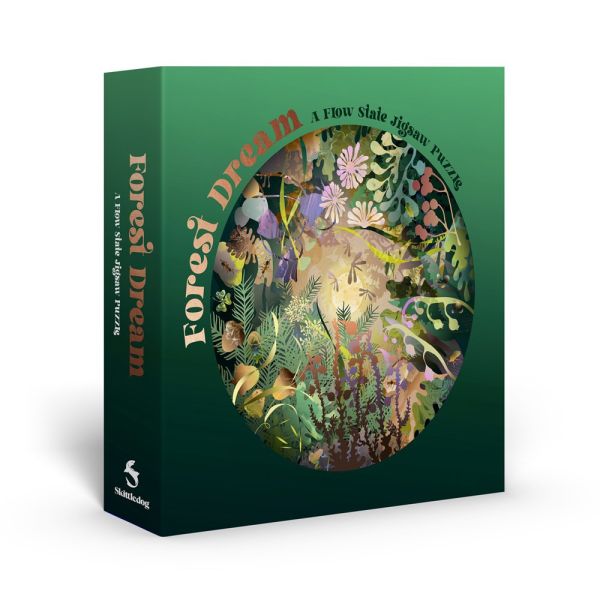 Forest Dream: A Flow State Circular Jigsaw Puzzle(森林之夢：流動圓形拼圖) 