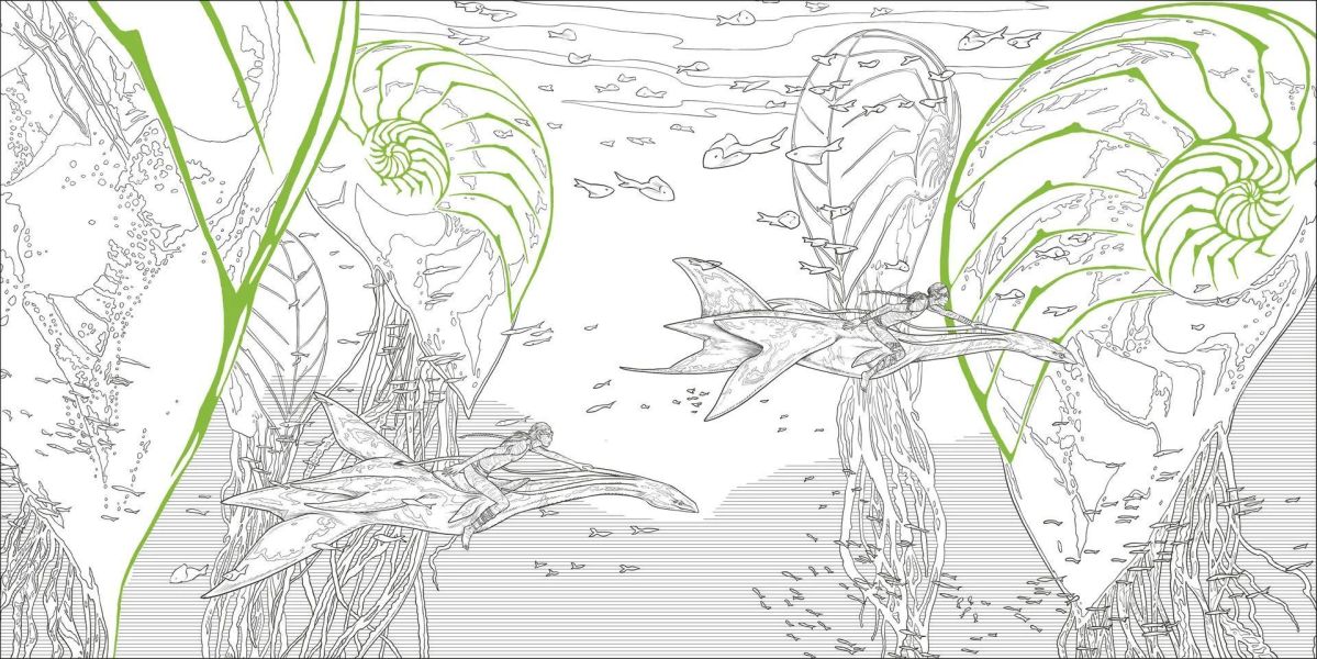 DK Avatar Bioluminescent Colouring Book(阿凡達夜光著色書) 