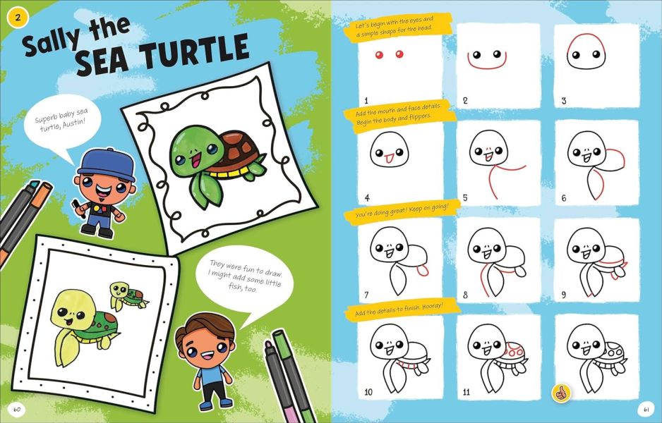 DK Draw with Art for Kids Hub Animals(畫出可愛動物：Art for Kids Hub 教你玩繪畫) 