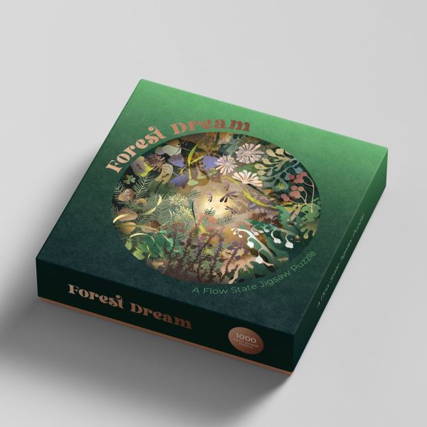 Forest Dream: A Flow State Circular Jigsaw Puzzle(森林之夢：流動圓形拼圖) 