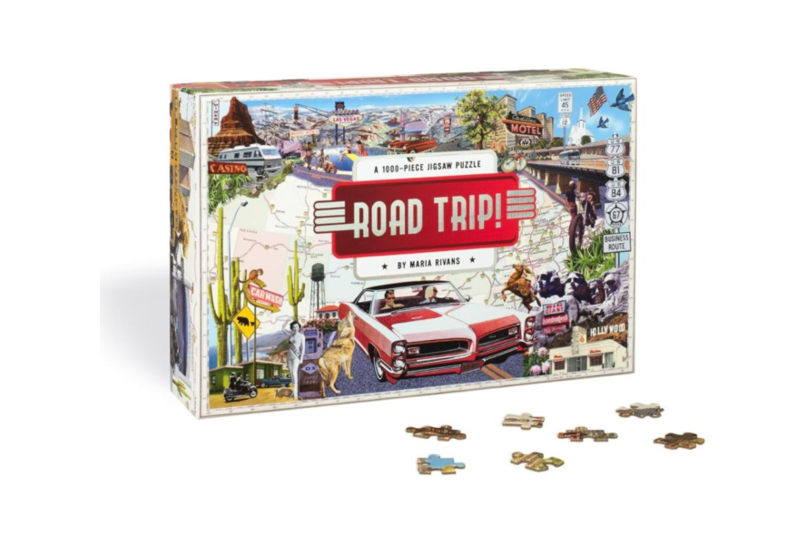 Road Trip!: A 1000-Piece Jigsaw Puzzle(1,000片拼圖：美國公路旅行) 